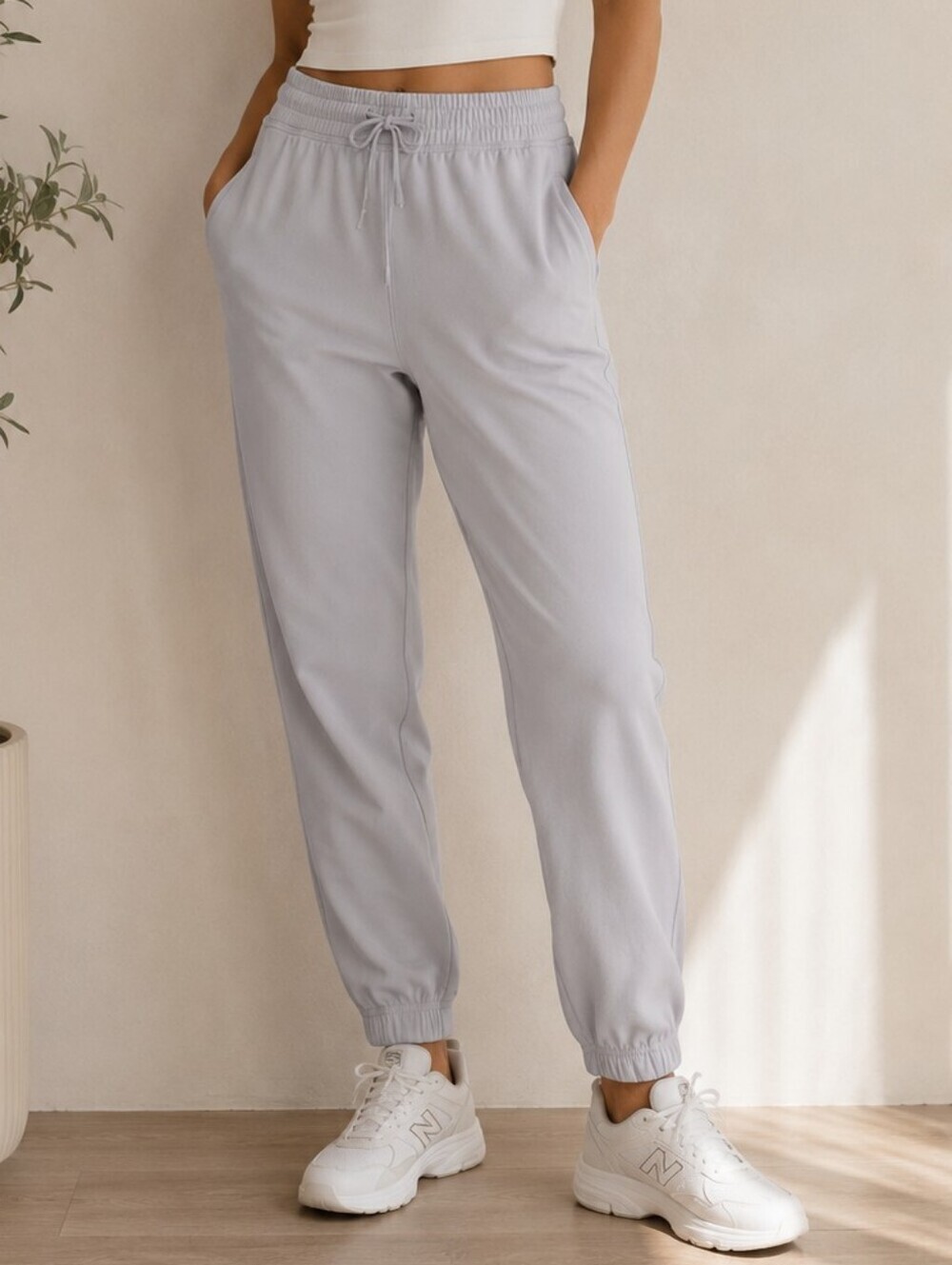 TNAction | Light Grey Performance Jogger Pants, Size M